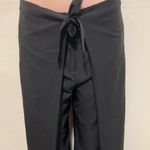 Vince Camuto  wide leg woman dress pants size 8 black khaki & red line Photo 1