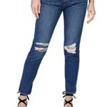 Paige NWT Brigette Boyfriend Skinny Jeans, Emmett Destructed, Size 25 Photo 8