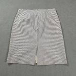 Banana Republic  Pencil Skirt Women 10 Blue White Striped Classic Business Casual Photo 1