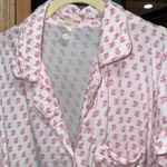 Eberjay Eberjey block print pajamas set floral short sleeve button down top pants modal Photo 3