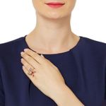 Ted Baker 💕💕 Rose Gold Glitter Enamel Breeze Ring Photo 4