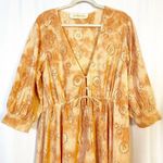 Jen's Pirate Booty Jen’s Pirate Booty Ashbury Swirl Maiden Robe Eyelet Apricot Dress Kimono Duster Photo 4