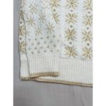 Workshop Republic Clothing Womens Sweater Size S Fair Isle Cream Gold Cozy Photo 4