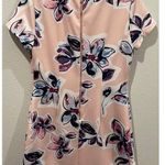 Ivanka Trump Floral Pink Short Sleeve Mini Dress Photo 4
