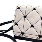 Betsey Johnson Embroidered Heart Convertible Trifold Wallet Crossbody Bag Photo 3