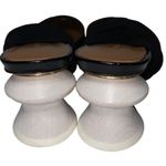 Rejina Pyo Women’s Size 39 8 Black Patent Leather Barbara Suede Wrap Tie Heels Photo 9