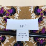 J. Jill Women’s Boho Leaf Print Mother of Pearl Button Photo 7