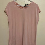 Vera Wang Simply Vera Pink Relaxed Short Sleeve Tee Photo 0