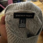 Streetwear Society Cozy Fall Cottage-core Grandma Light Gray Comfortable Soft Cable Knit Sweater S Photo 2