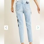 Driftwood  Gizelle Embroidered Girlfriend Light Wash Jeans Photo 1