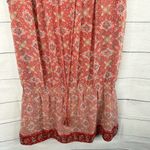 Mango Mng Suit Womens size 6 Drop Waist Sleeveless Beaded Day Mini Dress Red Photo 3