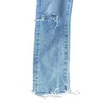 AG Denim Distressed Raw Hem Ankle Jeans Blue Size 27 Photo 1