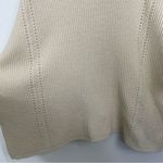 7 For All Mankind  Wool Blend Cream Knit Balloon Sleeve Sweater Size Small Photo 3