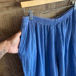 NWT Manta Del Lago Cropped Pants Size Small Blue Crochet Hem Boho Photo 1