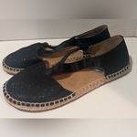 Reaction Kenneth Cole  ‘Luna’ Black Glitter Espadrilles Sandals Shoes Size 9‎ Photo 6