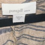 J.Jill  Pure Jill Lagenlook Striped Sleeveless 100% Linen Maxi Dress Photo 4
