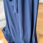 Revelry Valerie Chiffon Faux Wrap Ruffle Maxi Dress Dusty Blue Size M Photo 2