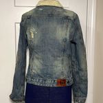 Ralph Lauren Polo Jeans Co Women’s Distressed Sherpa Jacket Size S Photo 2