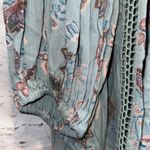 Anthropologie Free People Dress Womens Small Just The Two Of Us Tunic Mini Floral Blue Top Photo 8