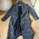 Reiss   Black and Gray Plaid Coat Photo 0