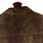 Lord & Taylor Brown Suede Leather Jacket Button Front Lined Pockets Size XL Photo 9