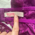 Victoria's Secret PINK Purple Lace Halter Bralette Size Medium Photo 2