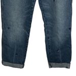 Lucky Brand  Sienna Boyfriend Jeans 4/27 Light Wash Embroidered Raw Hem Denim Photo 6