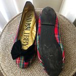 Sam & Libby 1990s vintage The original ballet flats-  plaid velvet bow flats - red, green, black ballet flats Photo 2