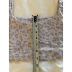 Forever 21 Purple Crop Top Lavender Cheetah Leopard Women's Medium Sports Bra Photo 4