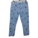 Current/Elliott Current Elliot the cropped straight scattered love letters jeans size 25 Photo 50