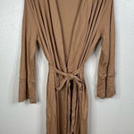 Goumi Women’s Sandstone Full Length Robe Size Medium/Large Tan Photo 0
