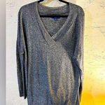 Apt. 9 Sweater pullover  heathered grey vneck long sleeve XL $25 Photo 0