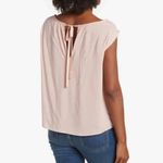 Magaschoni  Pink Blush Sleeveless Back Tie Blouse Women's Size Small NWT Photo 1