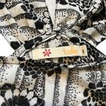 Anthropologie  Tulle Wide Strap Racerback Cinch Waist Floral Top, Sz S Photo 8