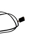 Black Bead Choker Necklace Double Strand Faux Leather Gold Tone Goth Cosplay Photo 1