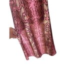 Girl On A Vine Pink Snakeskin Disco Bell Bottoms‎ Club Wear Designer L Size L Photo 2