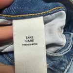 Avec Les Filles  High Rise Cropped Straight Leg Raw Hem Size 30 Denim Photo 7