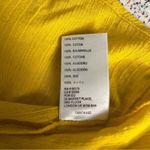 Urban Outfitters NWT  Claudia Crinkle Tie-Front Babydoll Top Yellow Women’s M Photo 11