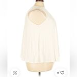 Universal Standard  Cupro Shell Blouse Sleeveless Gathered Waist Cream XS NWT Photo 2