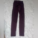 Aerie burgundy black leggings with side pockets woman’s XS Photo 1