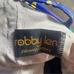 Vintage 90’s Robby Len Bright Floral Colored One Piece Swimsuit Size Medium Pink Photo 6