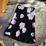 Lily Cherry Blossom Print Midi Skirt Size M Photo 3