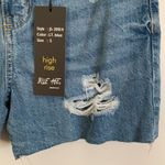 Blue Age Women’s Junior’s Distressed High Rise Light Wash Blue Jean Denim Shorts Size L Photo 5
