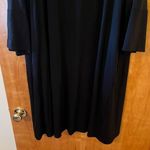 Eileen Fisher  Black Dress Tencel Blend Minimalist Check Measurements Photo 4