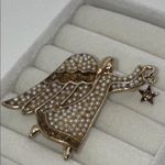 Liz Claiborne  Pearl Guardian Angel w Star Pin Brooch in Gift Box Photo 4