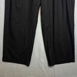 Vince  Black Wide Leg Trousers Pant Plus Size 1X Wool Blend Pleated Pull On Photo 4