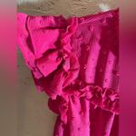 CeCe  Hot Pink NWT Ruffled Maxi Dress Photo 5