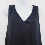 BCBGMAXAZRIA  Satin High Low Black Avery Dress Photo 3