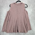 Andree by Unit  Purple Long Sleeve Cold Shoulder Collar Sweater Cardigan Medium Photo 1