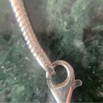 Sterling Silver Slider Charm Bracelet Heart Crystal 7.5” 925 IBB Photo 2